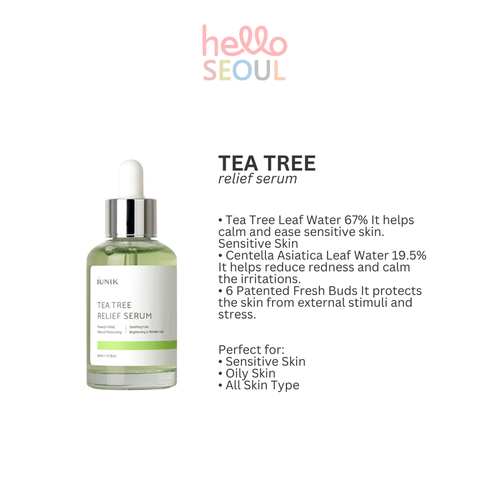 IUNIK Propolis Vitamin Synergy/Tea Tree Serum 50ml (2 Options)