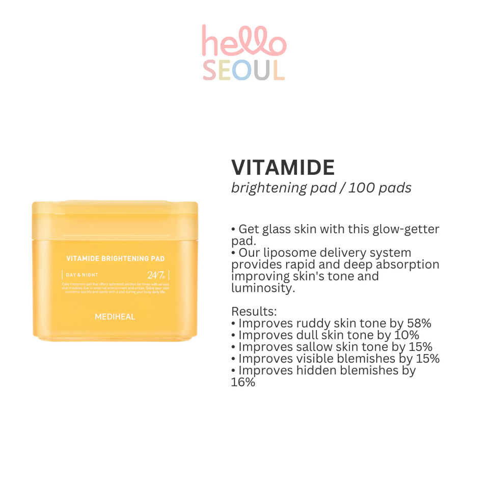 MEDIHEAL Vitamide Brightening Pad (100ea)