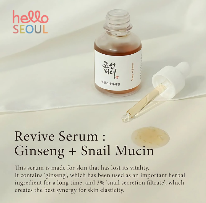 Beauty of Joseon Revive Serum : Ginseng + Snail Mucin 30ml