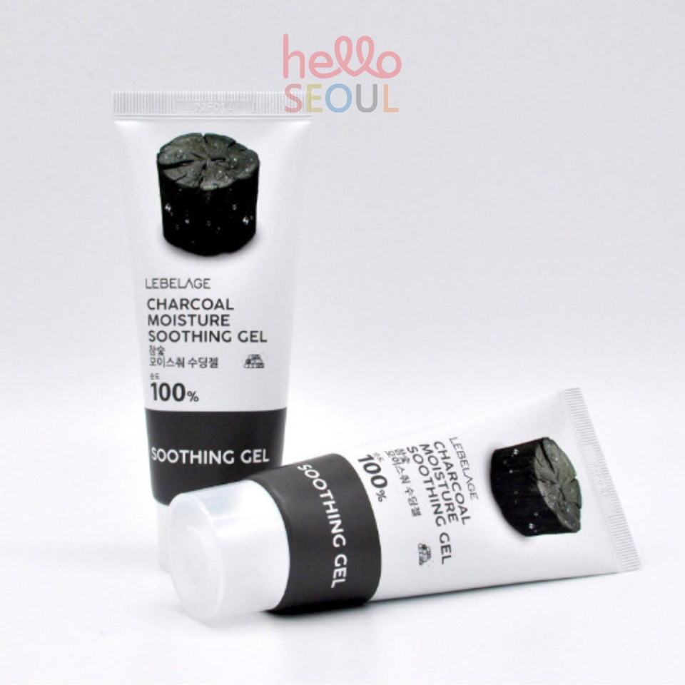 LEBELAGE Charcoal/Cica Moisture Soothing Gel 100% Purity 100ml (2 Options)