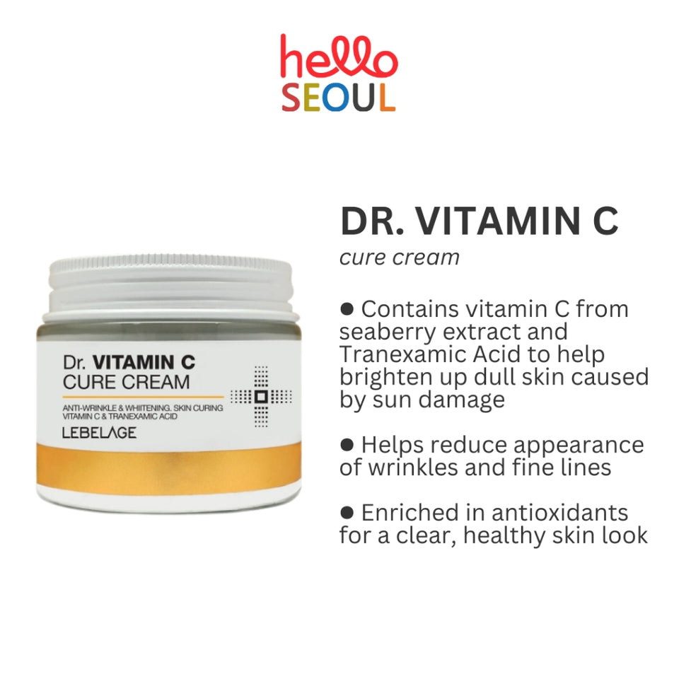 LEBELAGE Dr. Cica/Vitamin C/Collagen 70ml (3 Options)