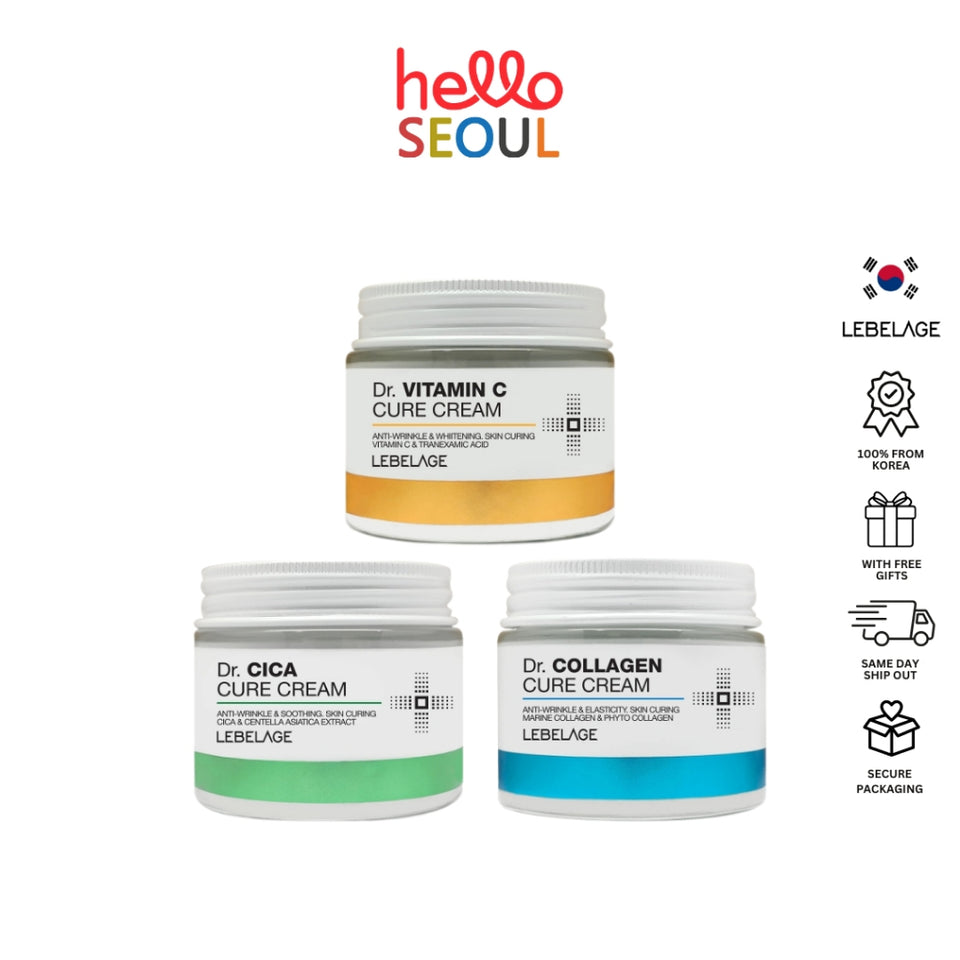 LEBELAGE Dr. Cica/Vitamin C/Collagen 70ml (3 Options)
