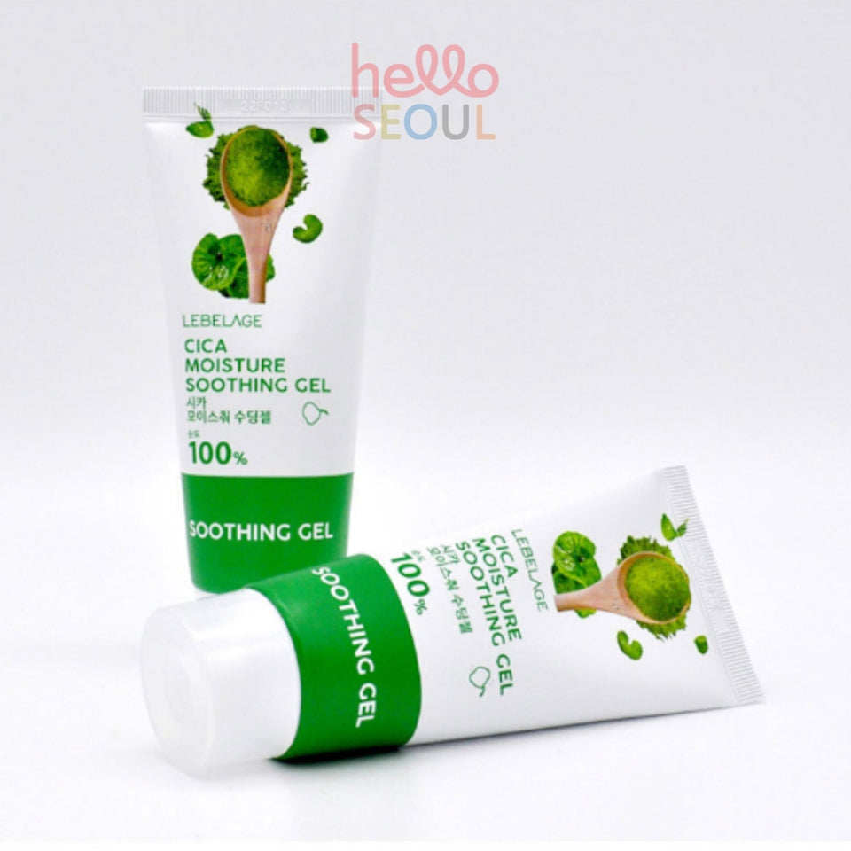 LEBELAGE Charcoal/Cica Moisture Soothing Gel 100% Purity 100ml (2 Options)