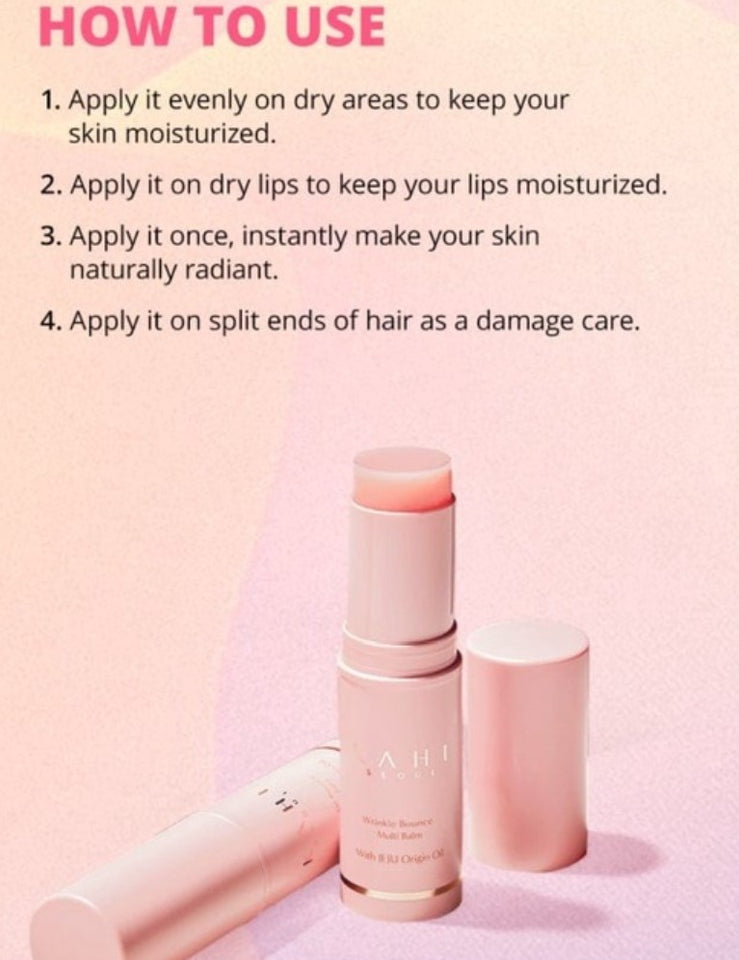 KAHI Wrinkle Bounce Multi Balm & Kahi Aqua Balm SPF50+ 9g