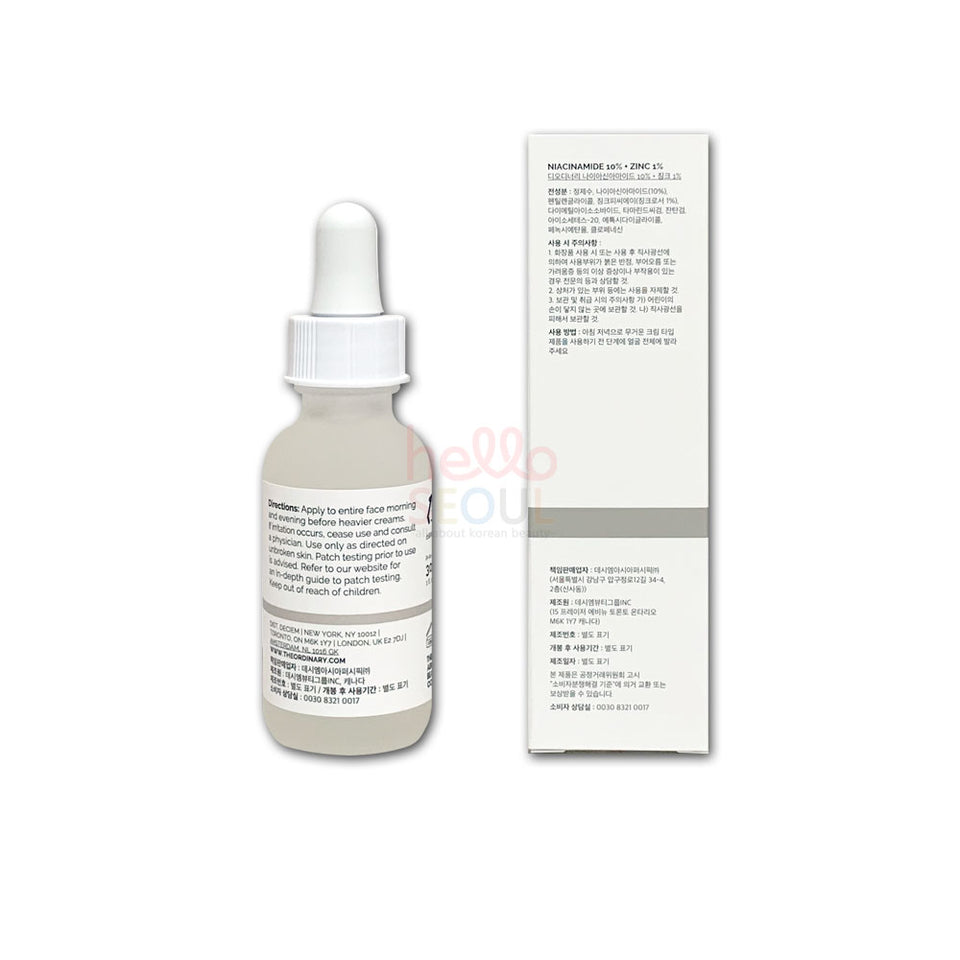 The Ordinary Niacinamide 10% + Zinc 1% Serum 30mL