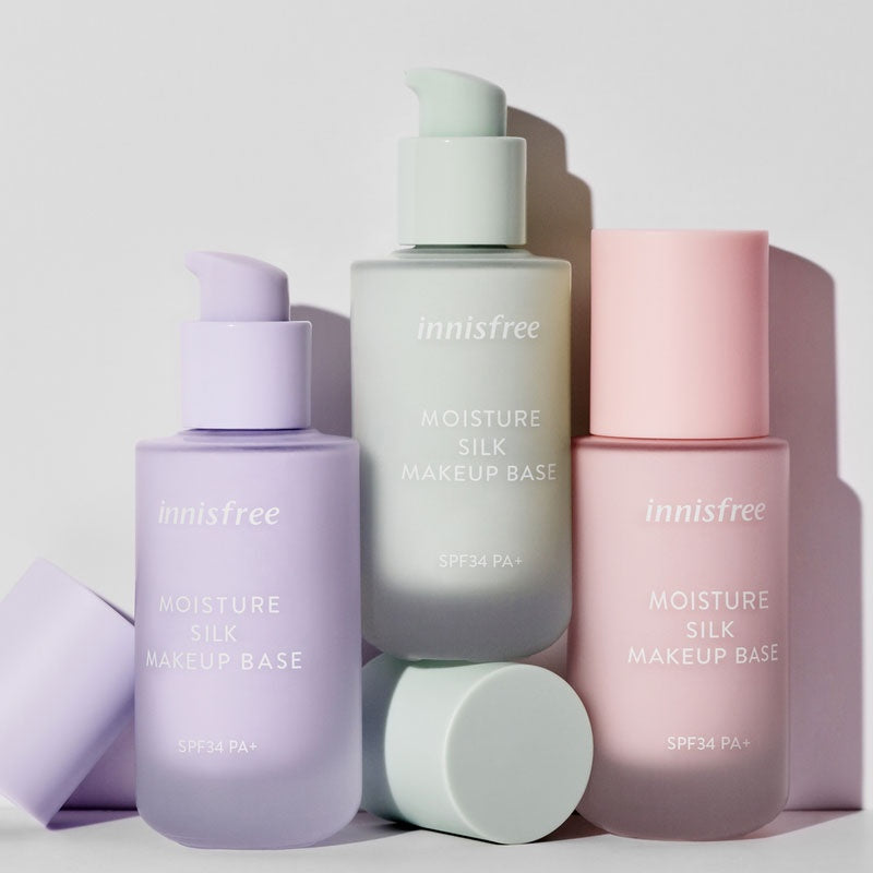 Innisfree  Moisture Silk Makeup Base SPF34 PA+ (3 options)