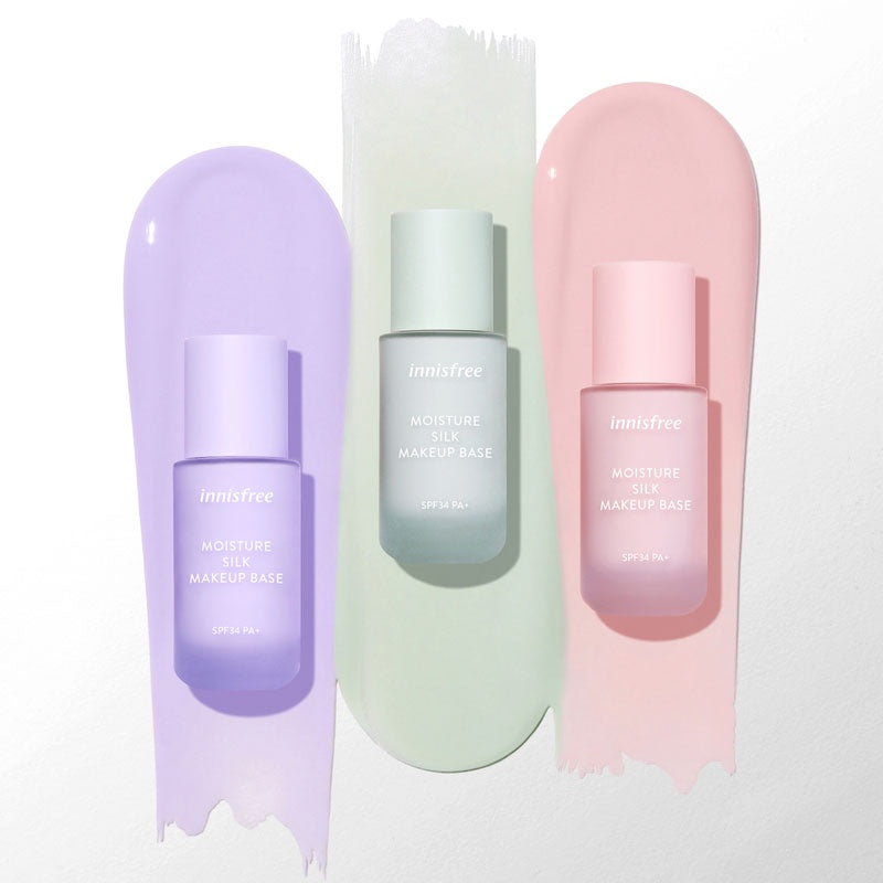 Innisfree  Moisture Silk Makeup Base SPF34 PA+ (3 options)