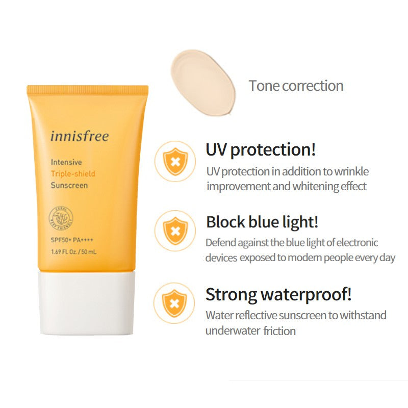 Innisfree Intensive Triple-shield Sunscreen SPF50+ PA++++ 50mL