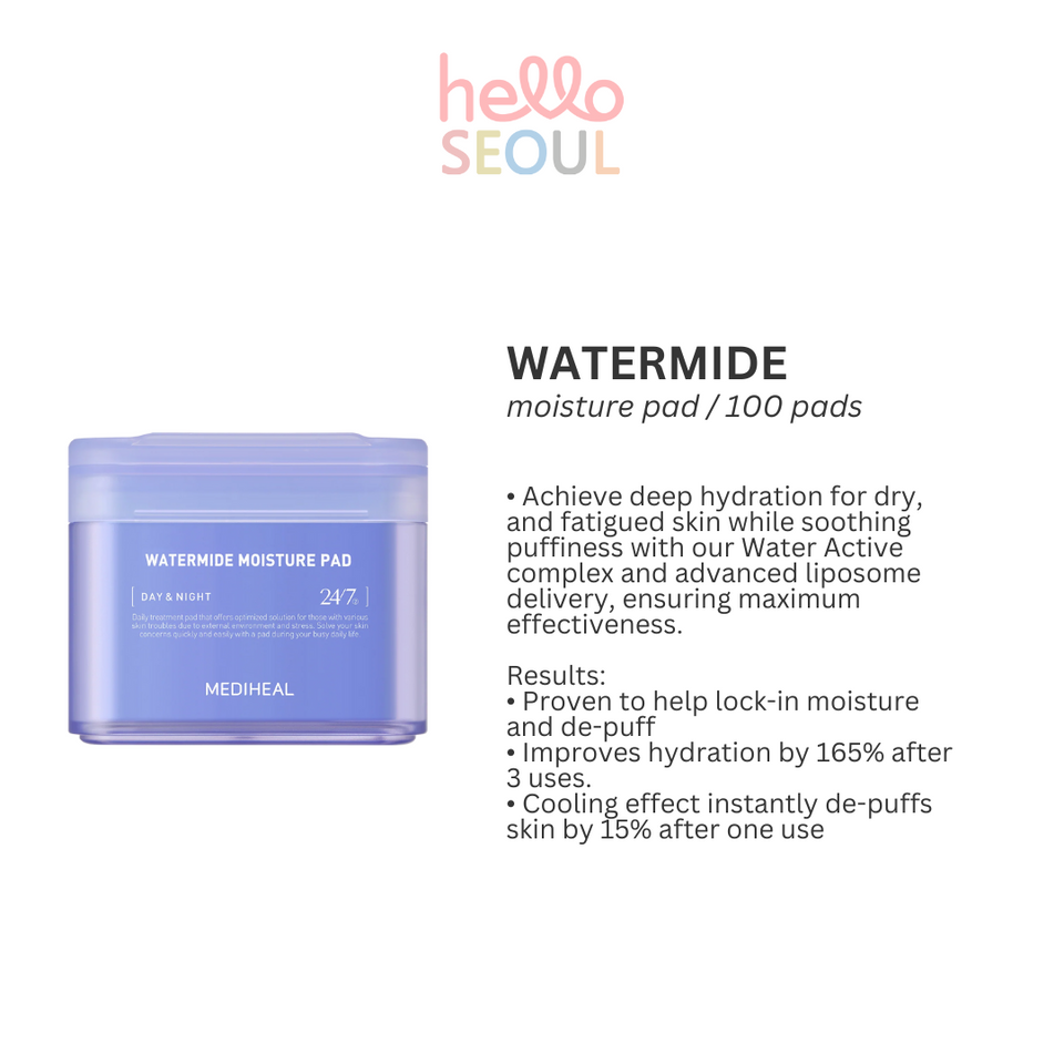 MEDIHEAL Watermide Moisture Pad (100ea)