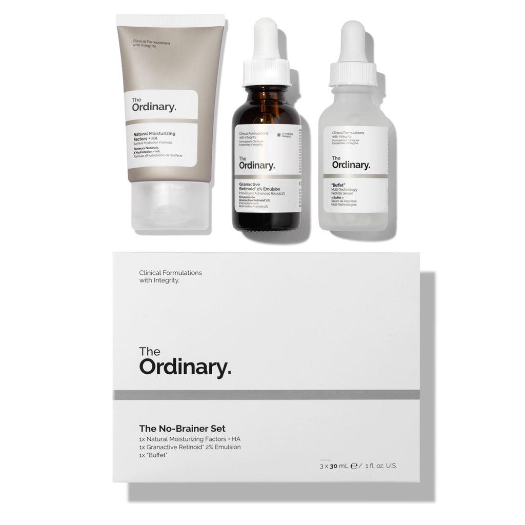 The Ordinary No - Brainer Set 3 Items (Granactive Retinoid 2%/buffet/NMF +HA)