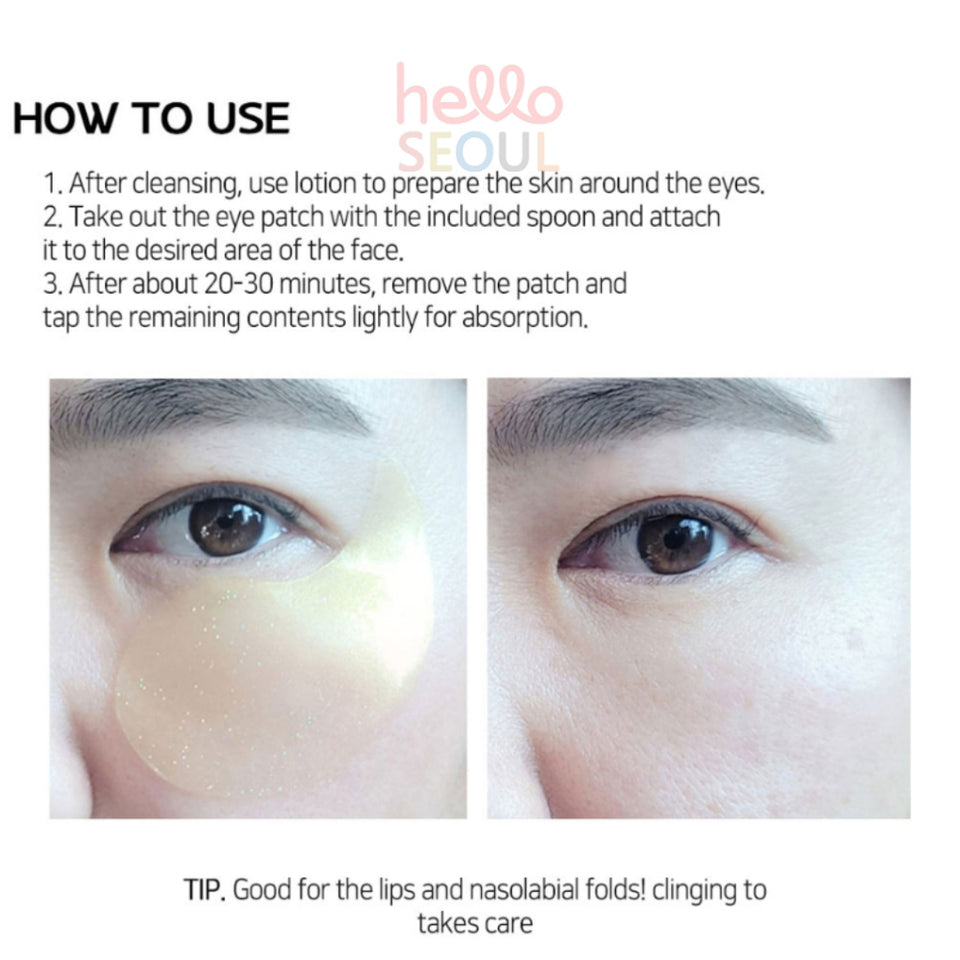 LEBELAGE Dr. 24k Gold Hydrogel & 24k Gold Ampoule Hydrogel Eye Patch 60 sheet/90g (2 Options)