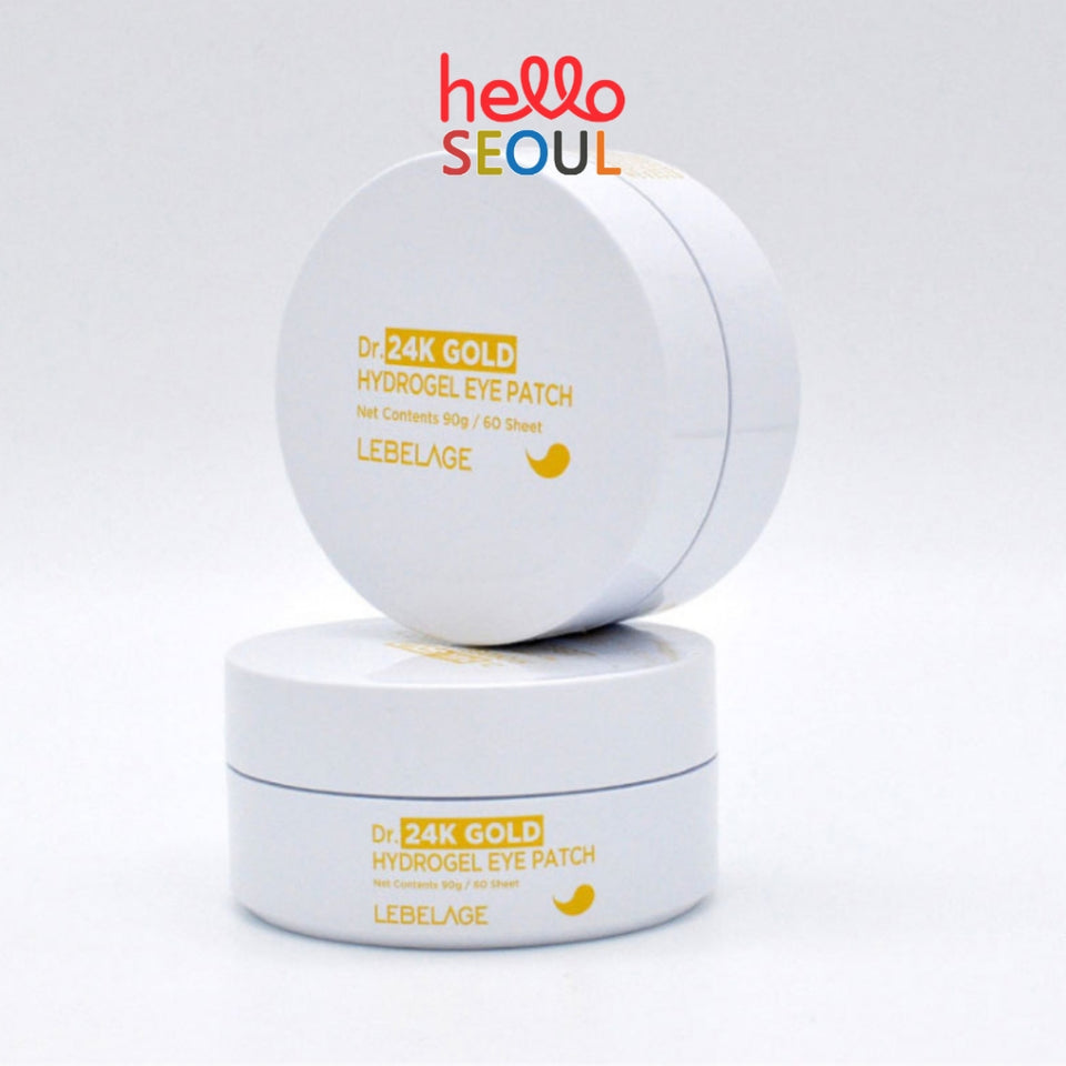 LEBELAGE Dr. 24k Gold Hydrogel & 24k Gold Ampoule Hydrogel Eye Patch 60 sheet/90g (2 Options)