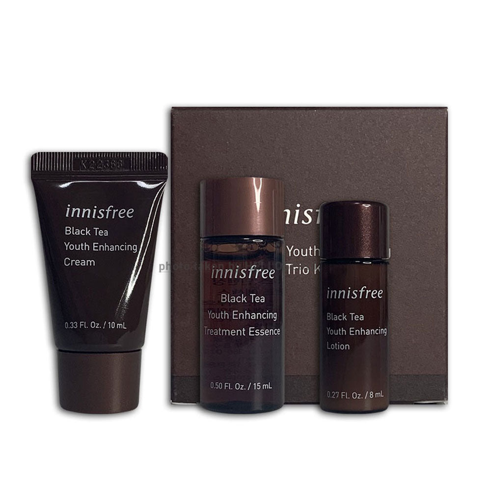 Innisfree Black Tea Youth Enhancing Trio Kit- Thin Sample Trial