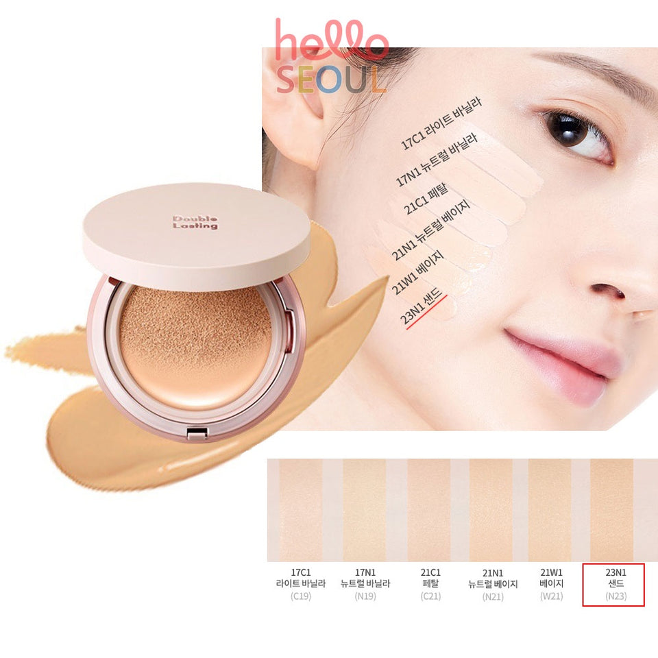 Etude House Double Lasting Cushion Glow SPF50+ PA+++ 15g