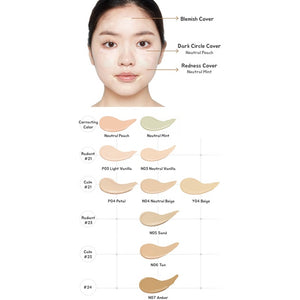 Etude House Big Cover Skin Fit Concealer PRO 7g (6 Colors Available)