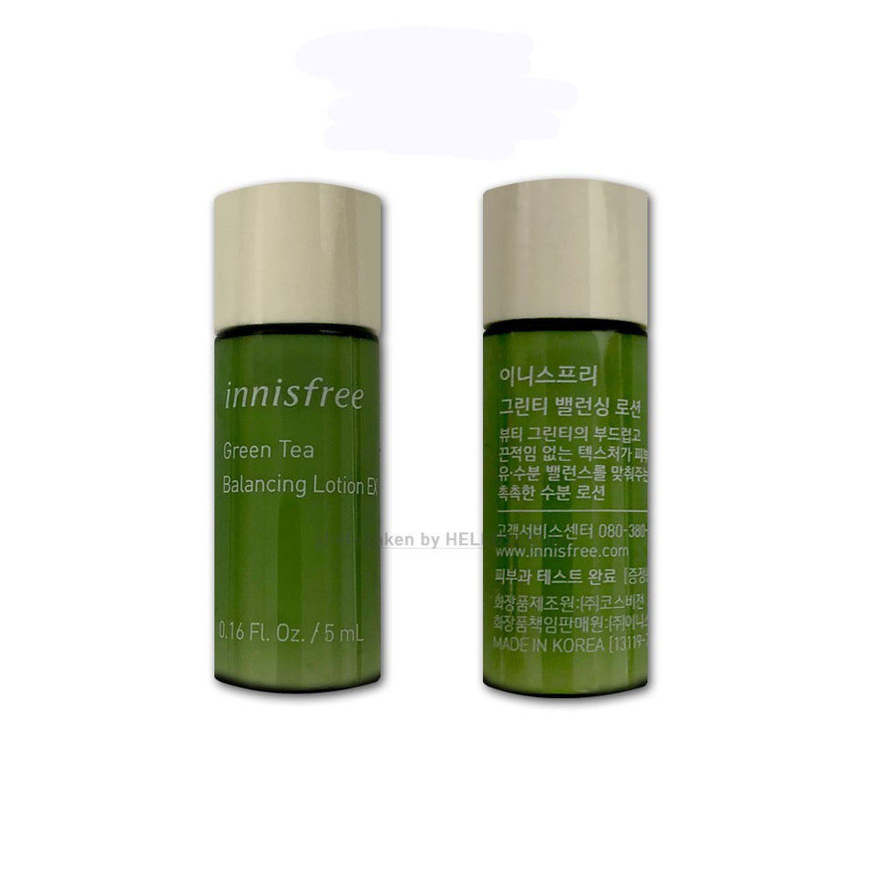 Innisfree Green Tea Balancing Skin Ex/ Lotion Ex 5mL Sample Trial