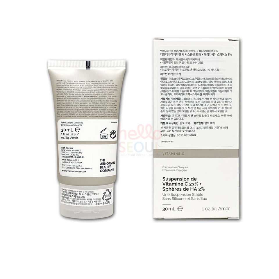 The Ordinary Vitamin C Suspension 23% + HA Spheres 2% 30mL