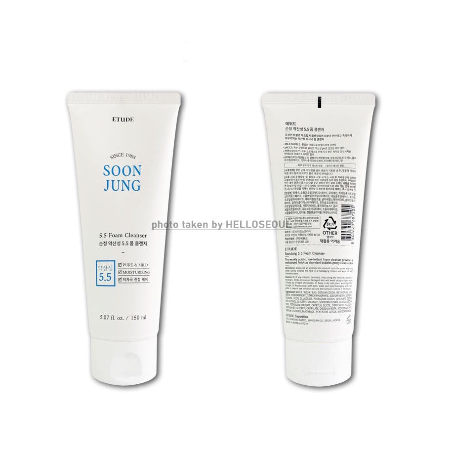 Etude House Soon Jung 5.5 Foam Cleanser 150ml