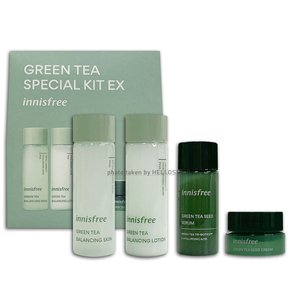 INNISFREE Green Tea Special Kit EX 4ea [2022 Renewed Packaging]
