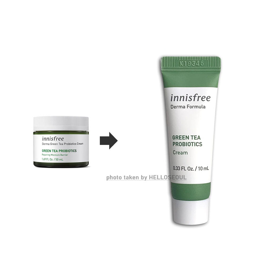 Innisfree Derma Formula Green Tea Probiotics Cream 10mL Sample