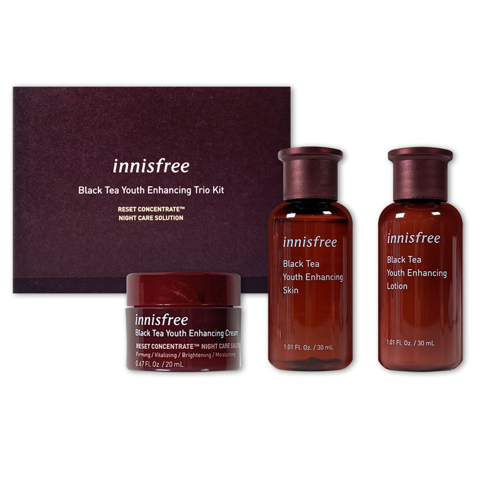 Innisfree Black Tea Youth Enhancing Trio Kit [3 Items]