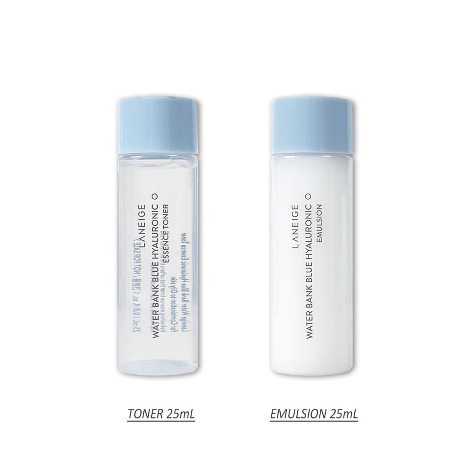 Laneige Water Bank Blue Hyaluronic 2 Kit (Toner+Emulsion) 25ml Sample